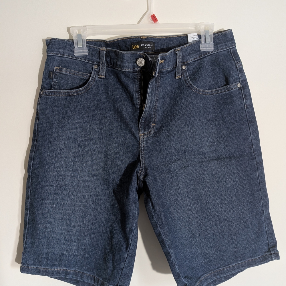 Lee Men's Dark Blue Jean Shorts